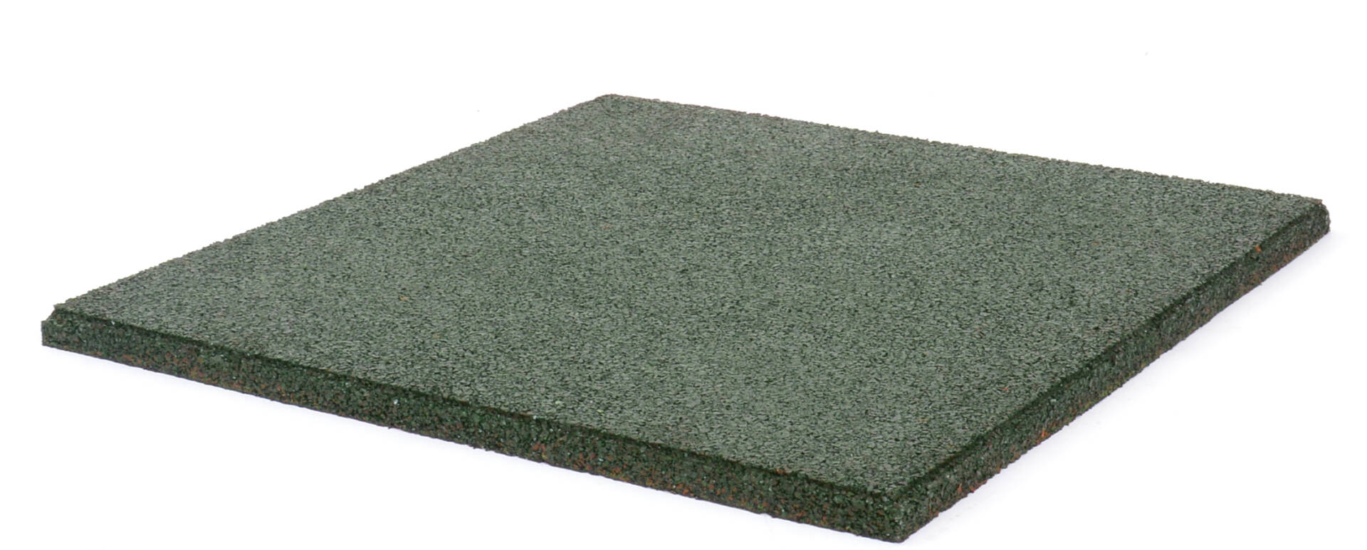 zelena-kauchukova-nastilka-20mm-tereno-eko.jpg Green shock-absorbing rubber flooring tiles 500x500x20 mm, Tereno Eco model.