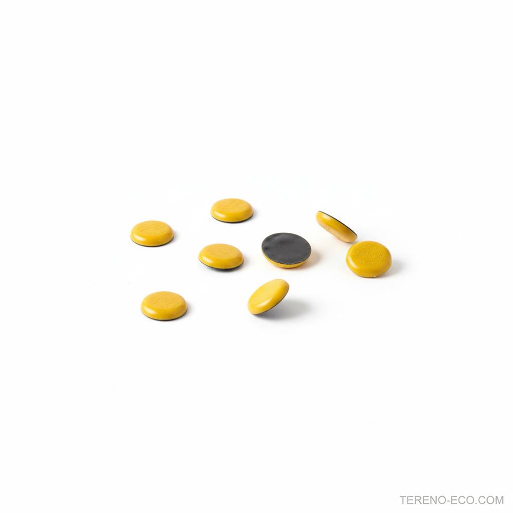 samozalepvashti-taktilni-butoni-tpu-tereno-eko.jpg Butoane tactile autoadezive pentru nevăzători (tronconice), fabricate din TPU în culorile galben și negru de Tereno Eco.
