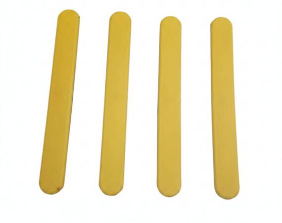Yellow self-adhesive tactile guidance strips for the visually impaired, made of high-quality TPU by Tereno Eco. ​