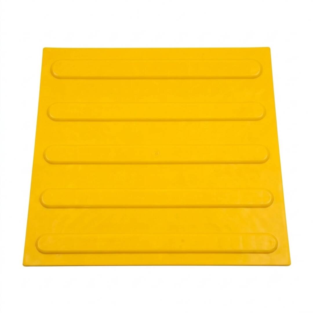 Tactile Guiding Strips 40x40 cm TPU tactile guiding strips 40x40 cm yellow TPU with directional line profile